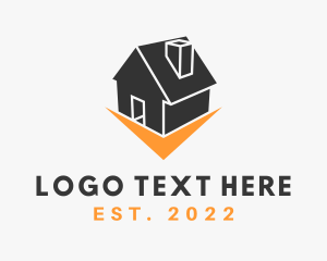 Contractor - House Real Estate Contractor logo design