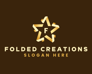 Premium Star Fold logo design