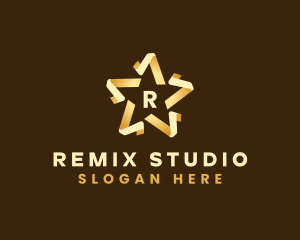 Premium Star Fold logo design