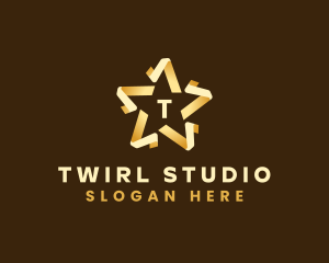 Premium Star Fold logo design