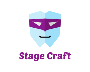Theatre - Tooth Mask eHero logo design