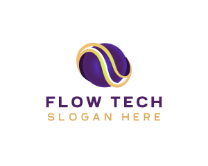 Global Sphere Tech Wave logo design