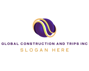 Global Sphere Tech Wave logo design