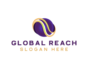 Global Sphere Tech Wave logo design