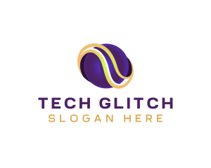 Global Sphere Tech Wave logo design