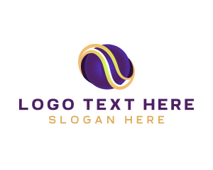 Global - Global Sphere Tech Wave logo design