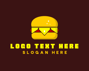 Pastrami Burger - Diner Crown Burger logo design