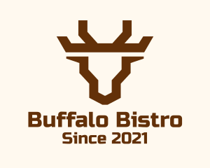 Buffalo - Geometric Minimalist Buffalo logo design