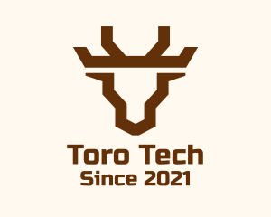 Toro - Geometric Minimalist Buffalo logo design