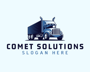 Trucking Cargo Transport logo design