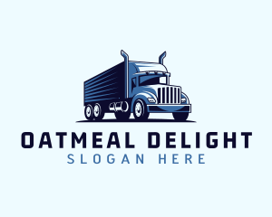 Trucking Cargo Transport logo design