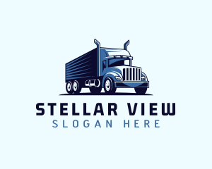 Trucking Cargo Transport logo design