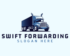 Trucking Cargo Transport logo design