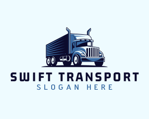 Trucking Cargo Transport logo design