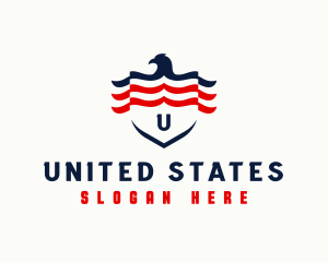 USA Eagle Wings logo design