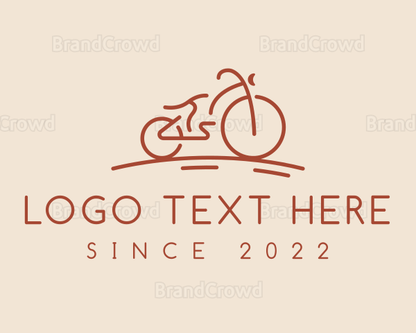 Bike Racing Bicycle Logo