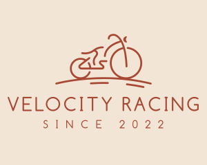 Bike Racing Bicycle logo design