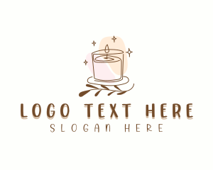 Wax - Aromatherapy Scented Candle logo design
