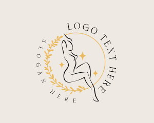 Leaf - Beauty Woman Body logo design