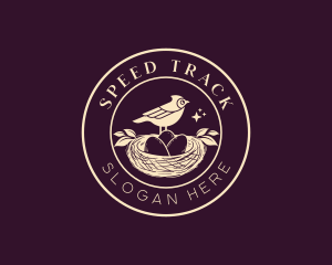 Bird Egg Nest  Logo