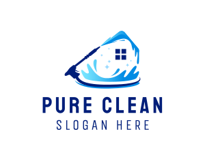 House Cleaning Pressure Washer logo design