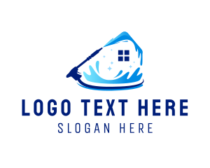 Nozzle - House Cleaning Pressure Washer logo design