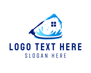 House Cleaning Pressure Washer Logo
