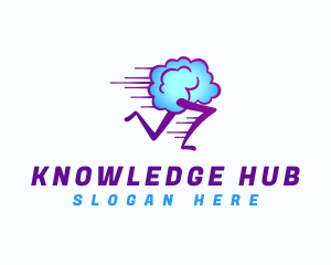 Learn - Brain Cloud Run logo design