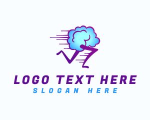 Idea - Brain Cloud Run logo design