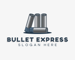 Bullets - Shotgun Bullet Ammunition logo design