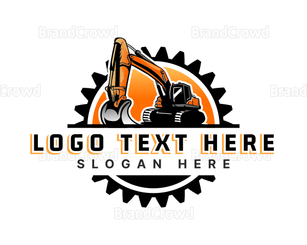 Industrial Excavator Contractor Logo