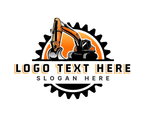 Heavy Vehicle - Industrial Excavator Contractor logo design