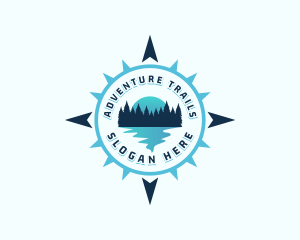 Nature Compass Navigation logo design