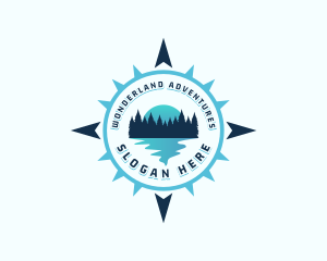 Nature Compass Navigation logo design