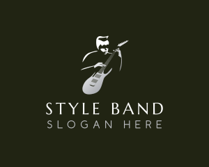 Guitar Instrument Musician  logo design