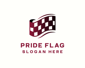 Flag - Race Car Flag logo design