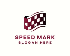 Race Car Flag logo design