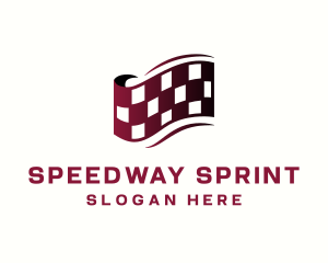 Race Car Flag logo design