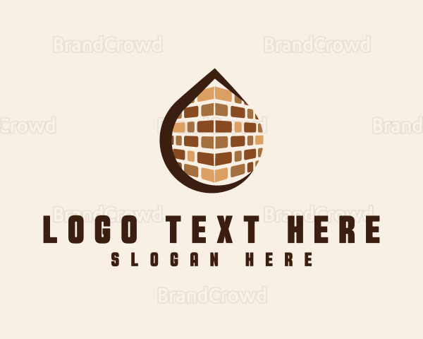 Construction Brick Wall Logo