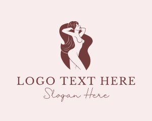 Dermatology - Nude Woman Spa logo design
