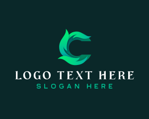 Leaves - Eco Leaves Letter C logo design