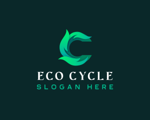 Recycling - Eco Leaves Letter C logo design