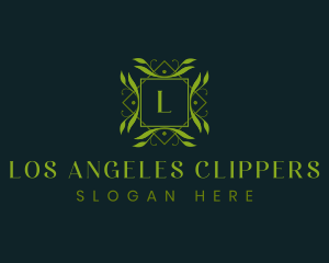 Elegant Ornamental Leaf  Logo