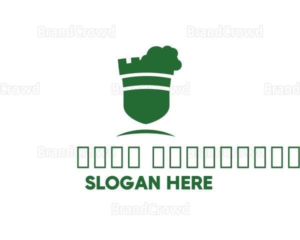Green Castle Garden Shield Logo