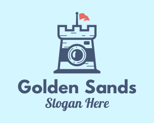 Sand - Sand Castle Camera logo design