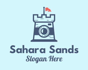 Sand Castle Camera  logo design