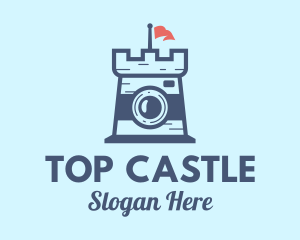 Sand Castle Camera  logo design