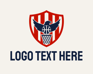Eagle Basketball Emblem Logo