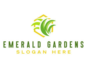 Lawn Garden Grass logo design