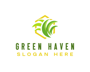 Turf - Lawn Garden Grass logo design